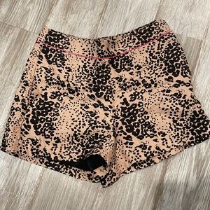 Super comfy, like new, J Crew leopard print shorts with liner and pockets!